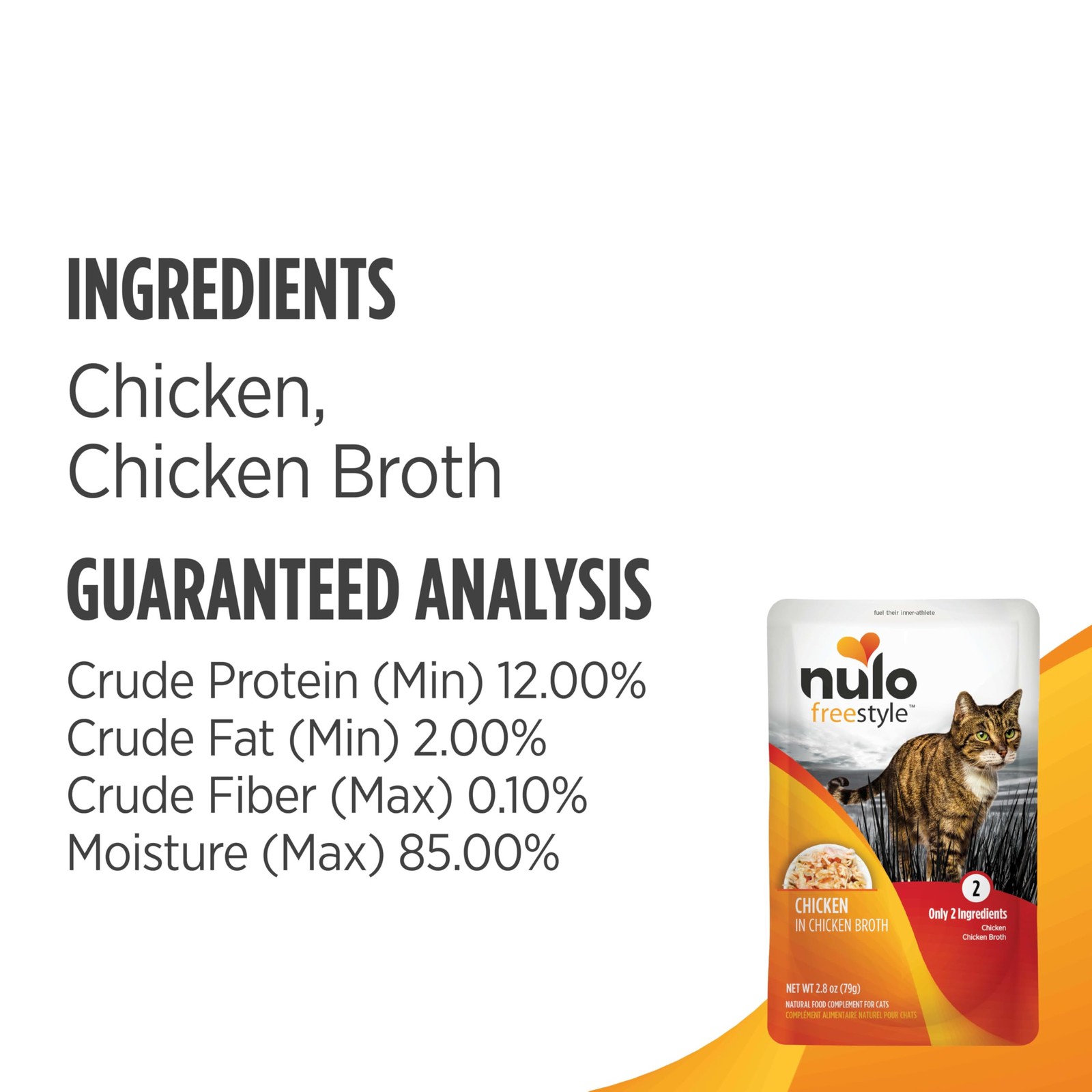 Freestyle Cat & Kitten Wet Cat Food Pouch, Premium All Natural Grain-Free Sof…