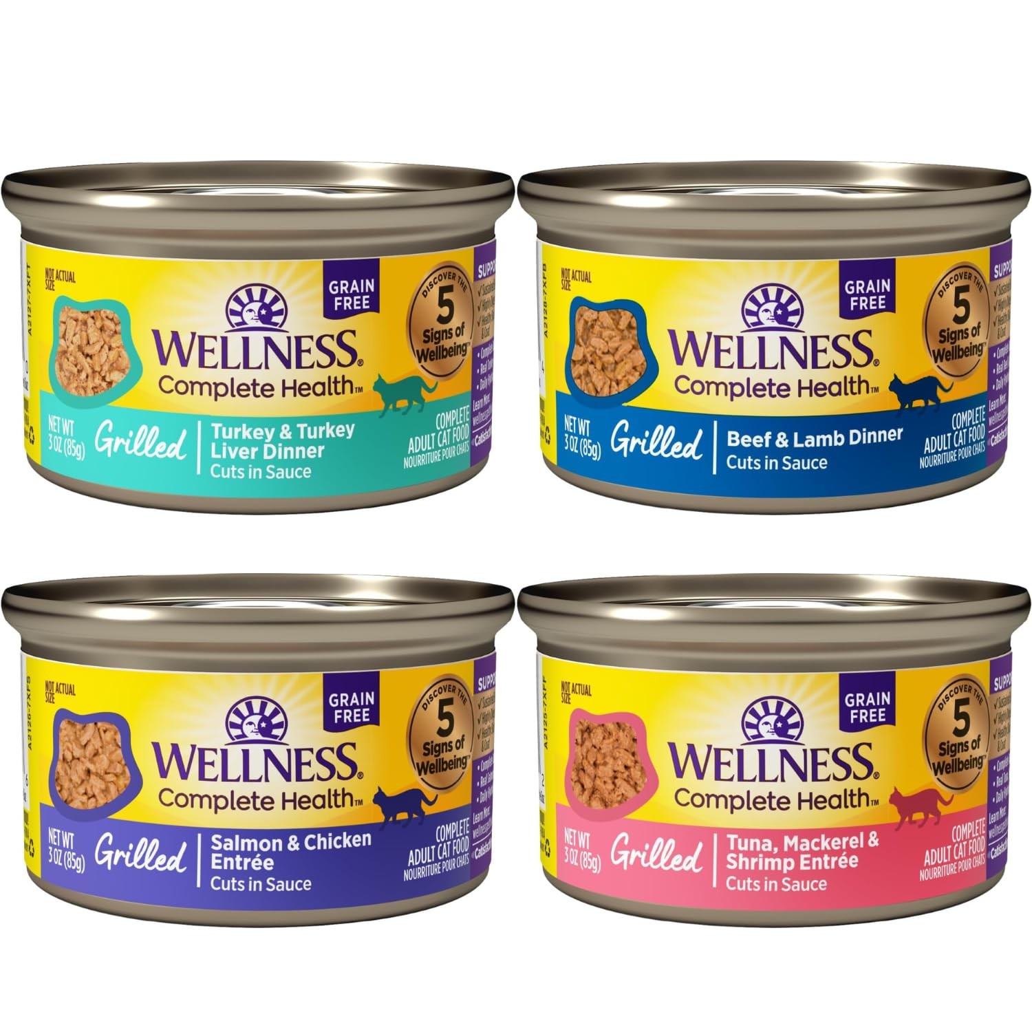 Wet Cat Food Grilled Cuts 12 Pack 3oz Chicken Beef Tuna Turkey Entrée Recipe