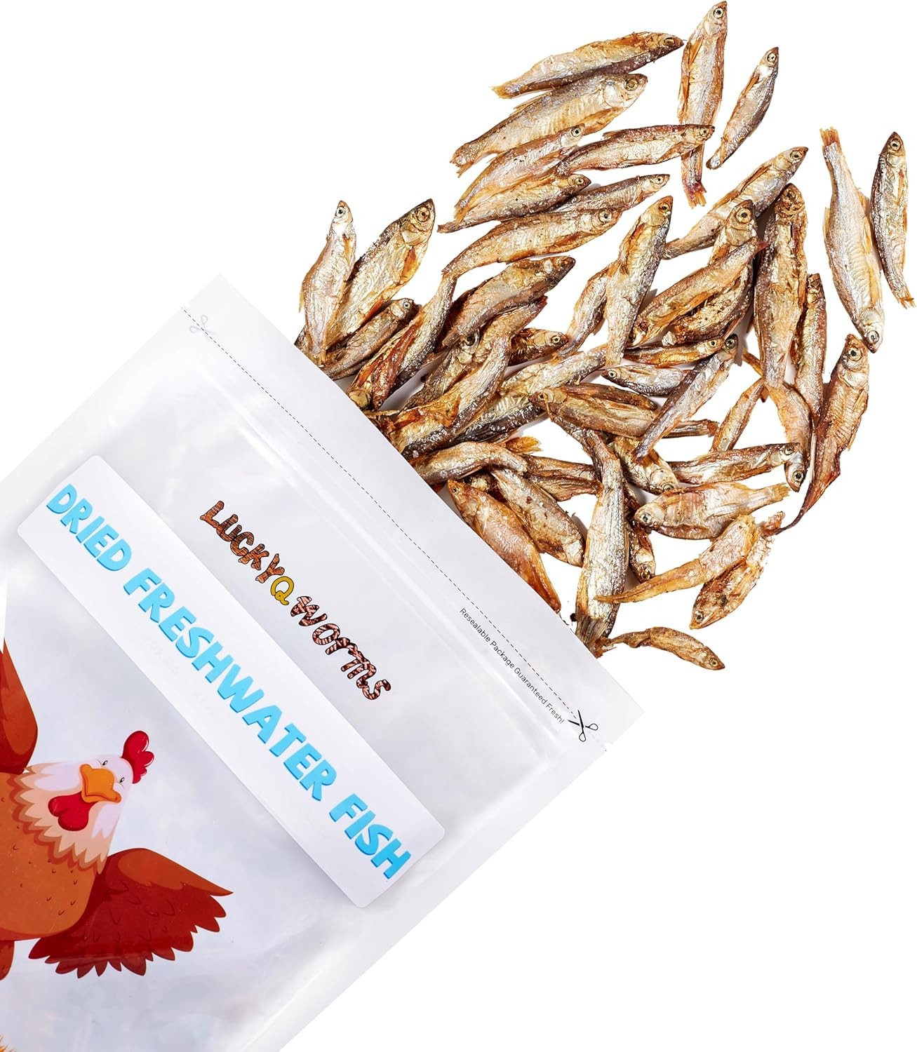 Dried Freshwater Fish 2LBS Natural High-Protein Food for Turtles Reptiles Cats