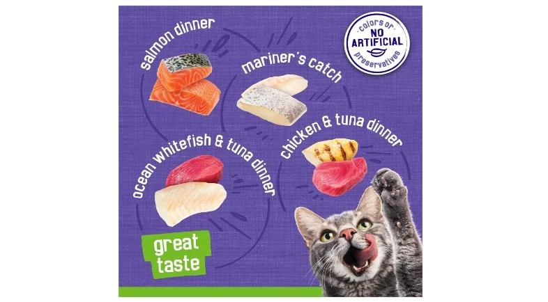 Purina Friskies Seafood & Chicken Pate Favorites Wet Cat Food – 40 Count