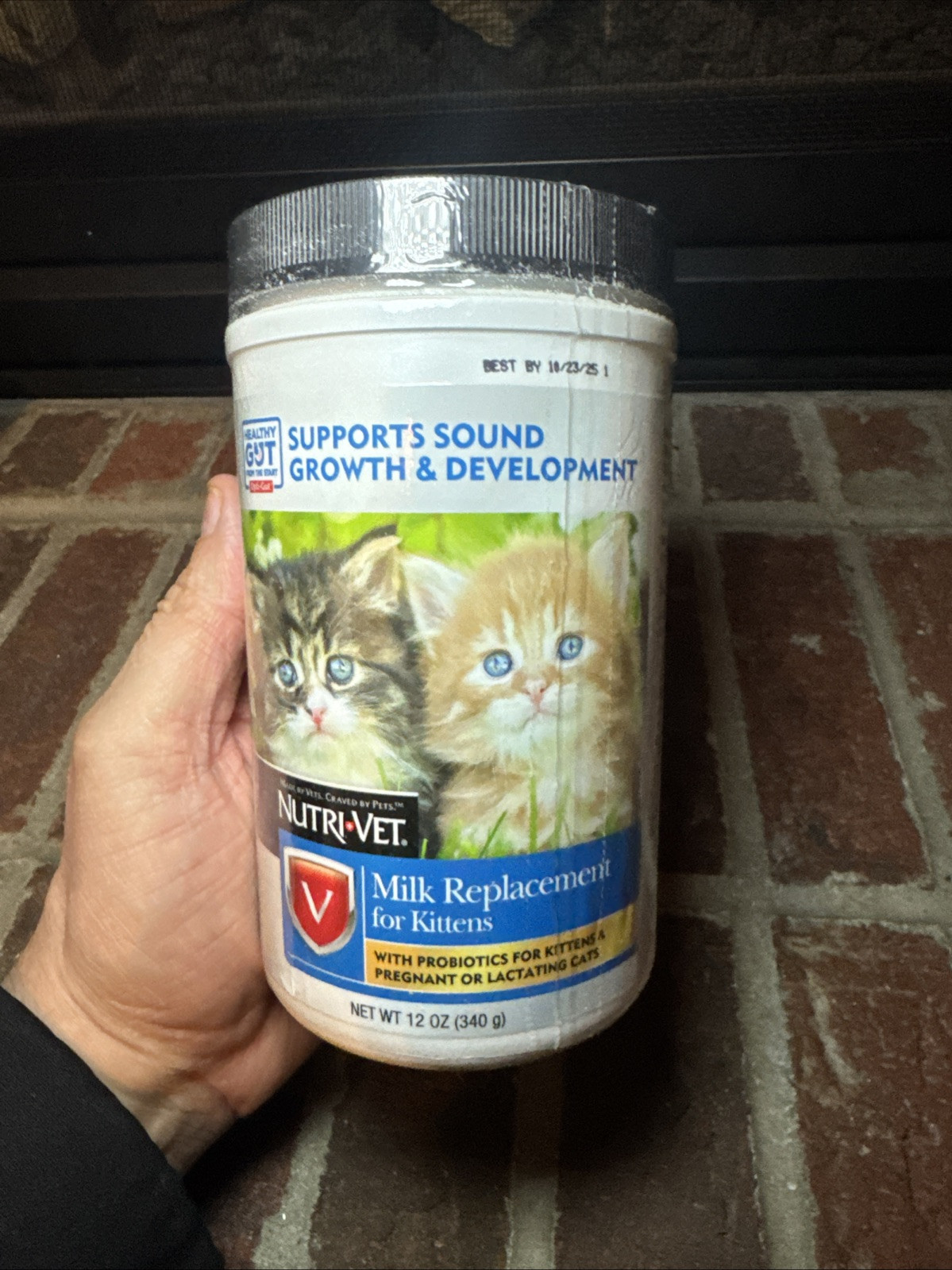 Nutri-Vet Milk Replacement For Kittens – 12 Ounce – BB 10/23/25