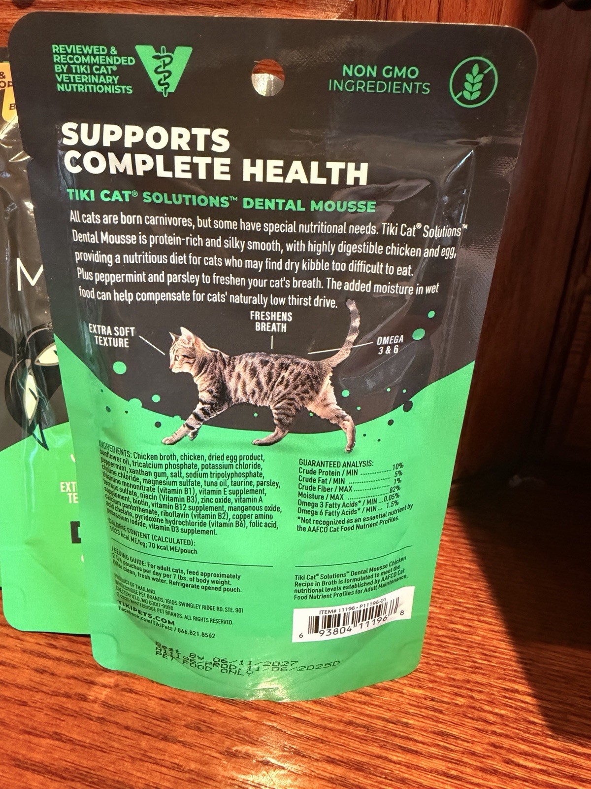 Tiki Cat Solutions Mousse-Dental- Chicken- 11 Pouches
