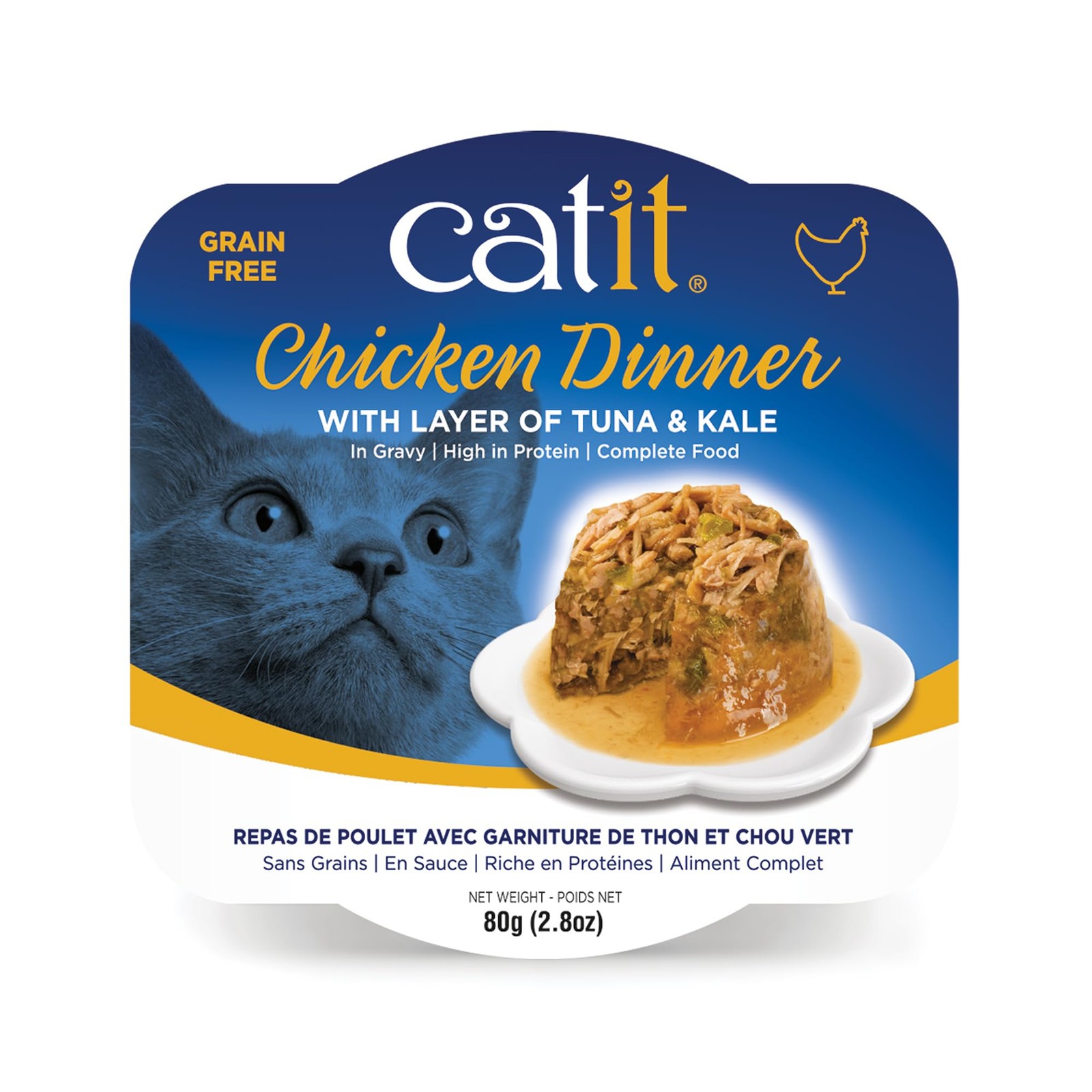 Catit Chicken & Tuna Kale Wet Cat Food – Hydrating & Healthy (All Ages)