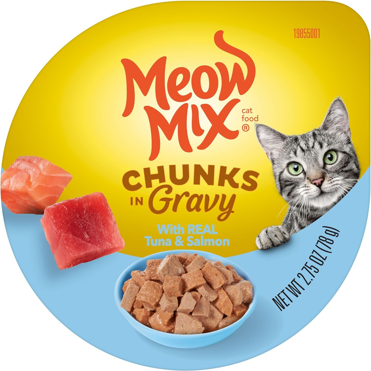 Meow Mix Seafood Favorites Chunks in Gravy Wet Cat Food Variety Pack, 2.75 Ounce