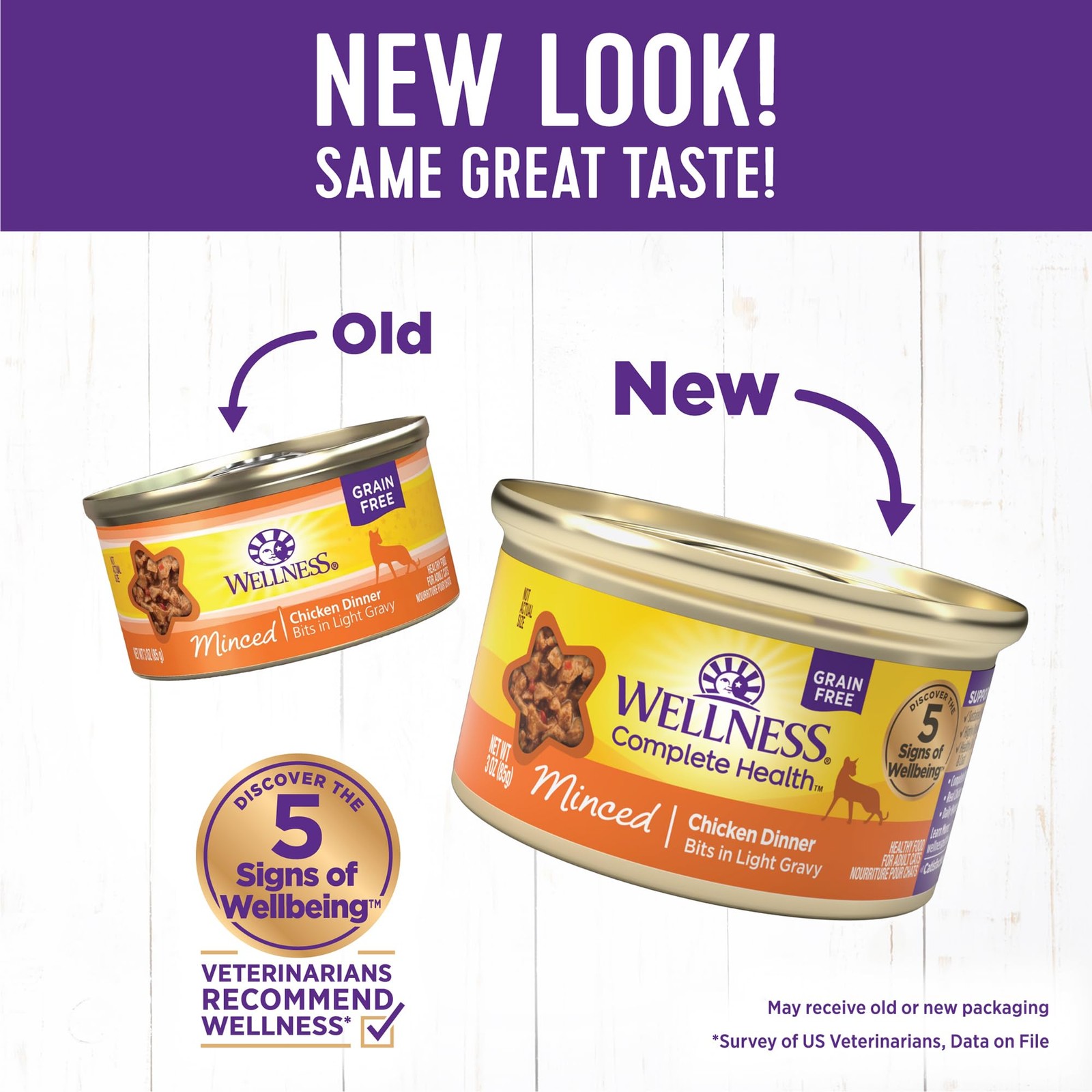 Grain Free Minced Chicken Dinner Wet Cat Food In Gravy 24 Pack 3 Ounce Cans