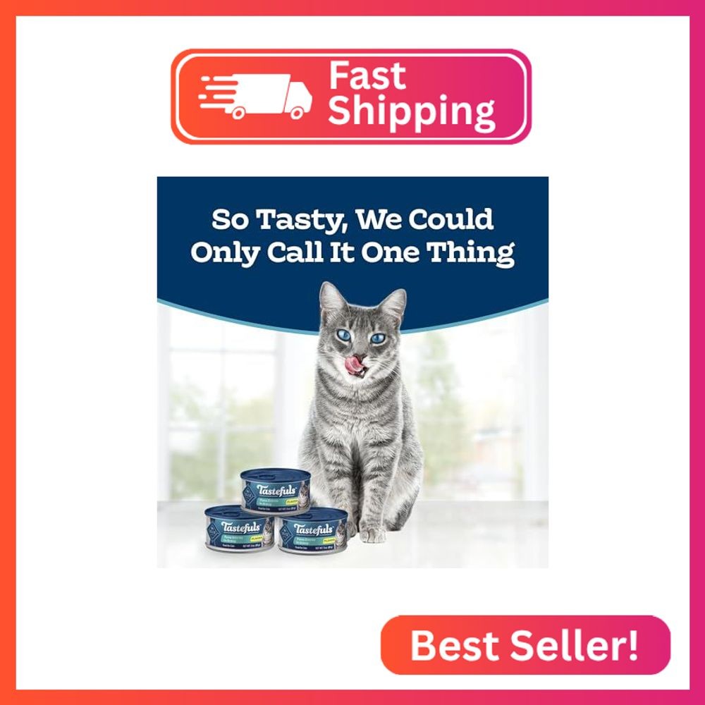 Blue Buffalo Tastefuls Tuna Flaked Wet Cat Food, 3 oz, 24 ct