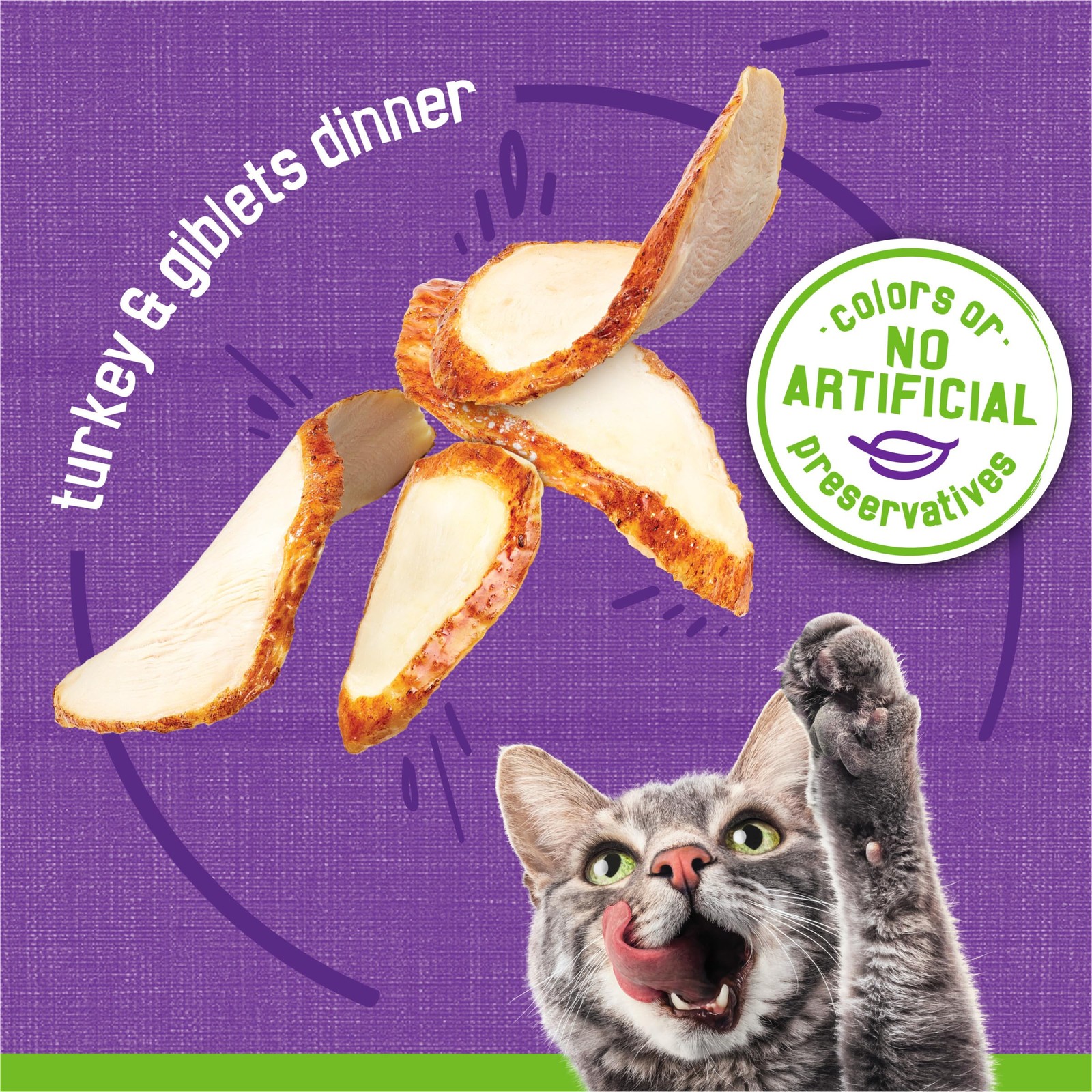 Purina Friskies Wet Cat Food Pate Turkey and Giblets Dinner Pack of 24 5.5 oz