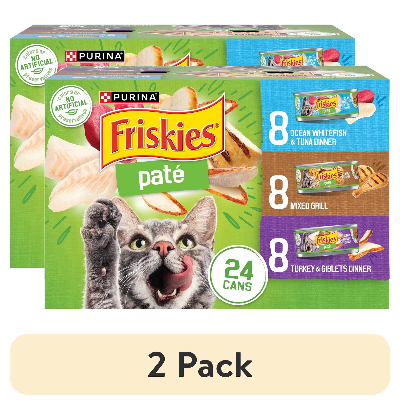Purina Classic Pate Variety Pack Wet Cat Food 5.5 oz Cans 24 Pack