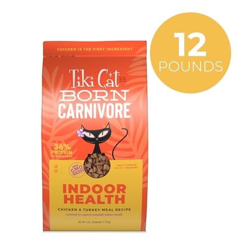 Tiki Pets Tiki Cat Born Carnivore Indoor Health Dry Cat Food Chicken Turkey