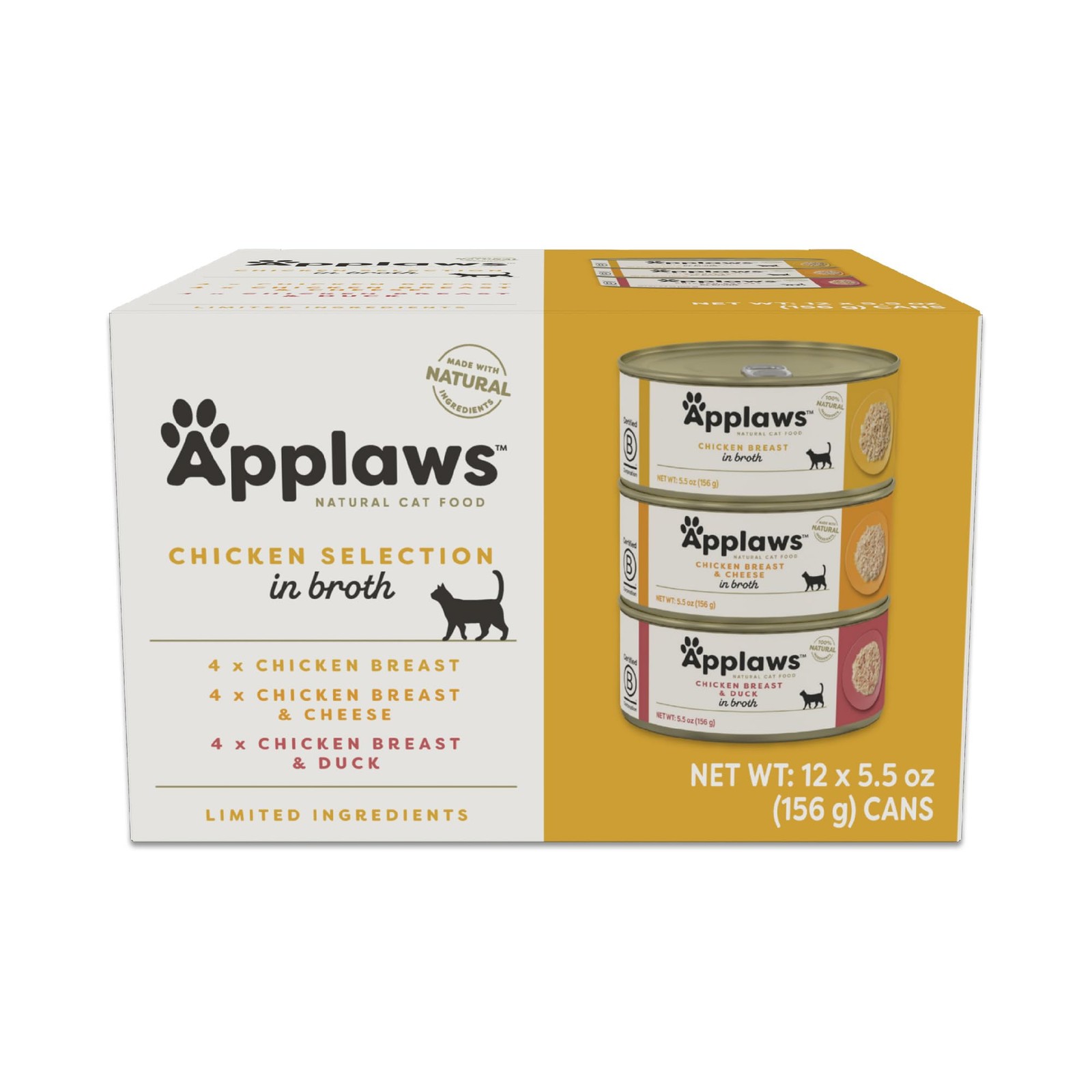 Natural Wet Cat Food in Broth, Limited and Natural Ingredients, High Protein …