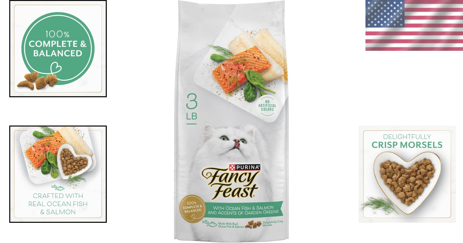 Purina Fancy Feast 3 lb Ocean Fish & Salmon Dry Cat Food – Gourmet Health Choice