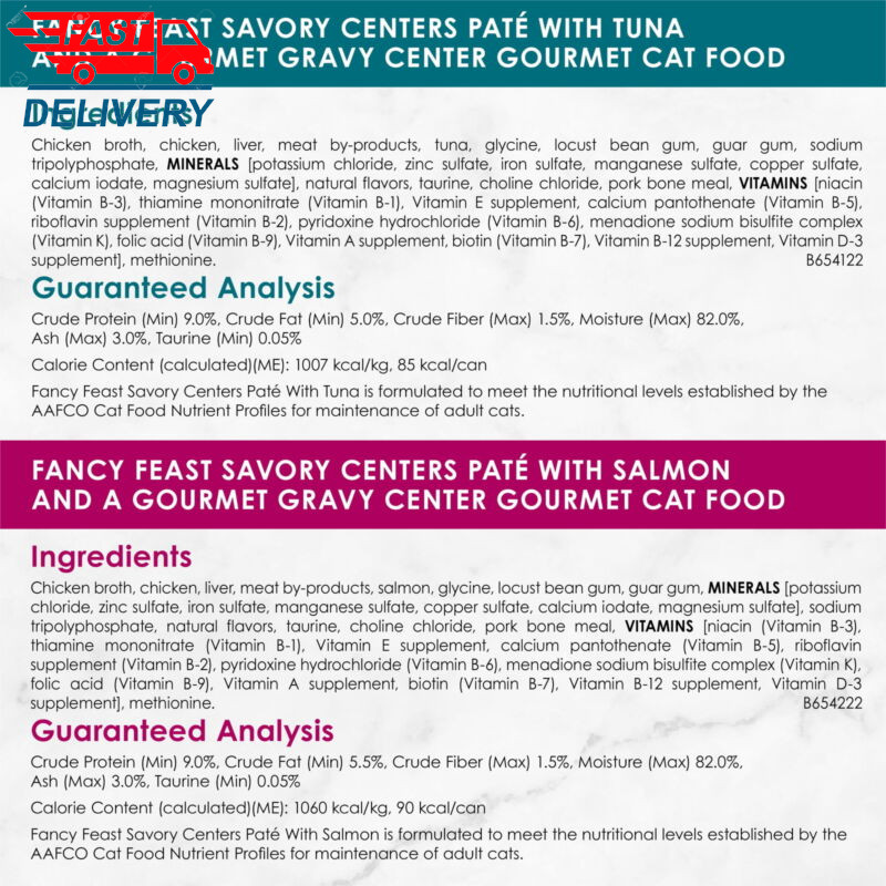 Purina Savory Centers Pate Wet Cat Food, Gravy Center Collection, 3 Oz 12 Pack