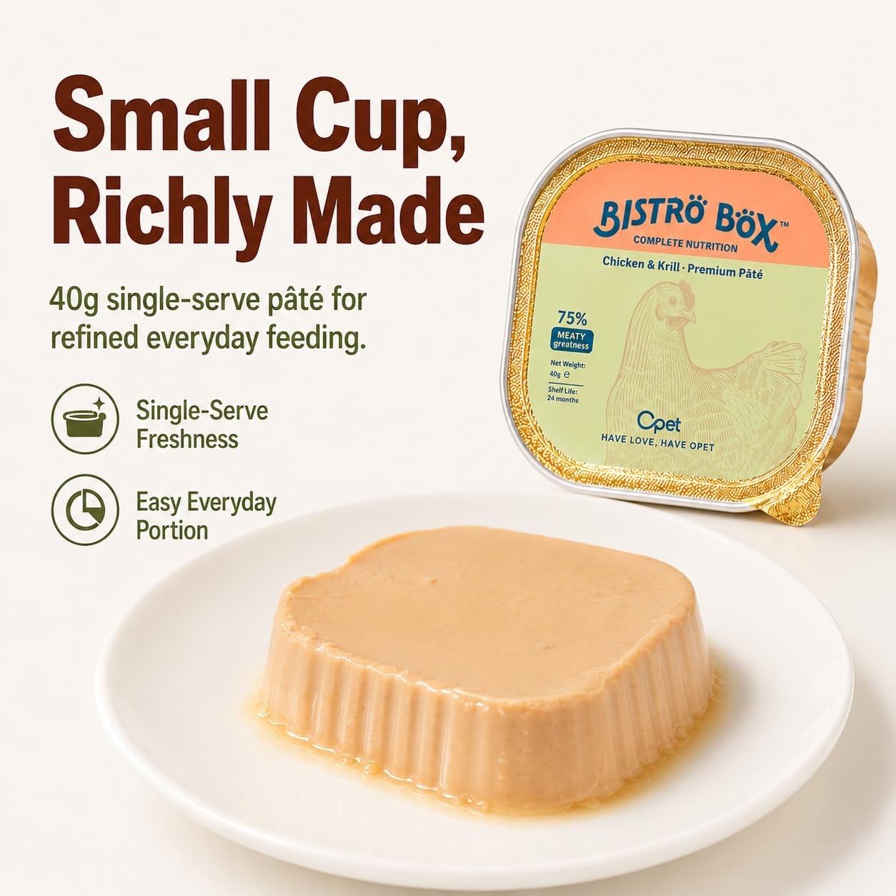 Wet Cat Food Pate, Grain Free Wet Pate for All Life Stages, Balanced Recipe C…