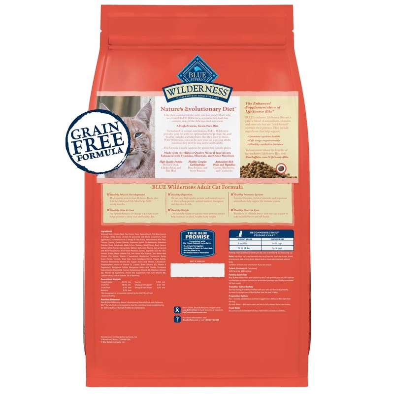 High Protein Cat Food Chicken Grain Free Weight Control Hairball Support 5lb New