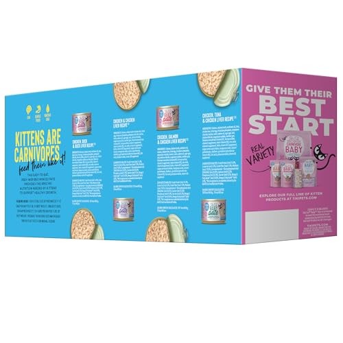 Tiki Cat Baby Pate Wet Food for Kittens Variety 1.8 Pound (Pack of 1)