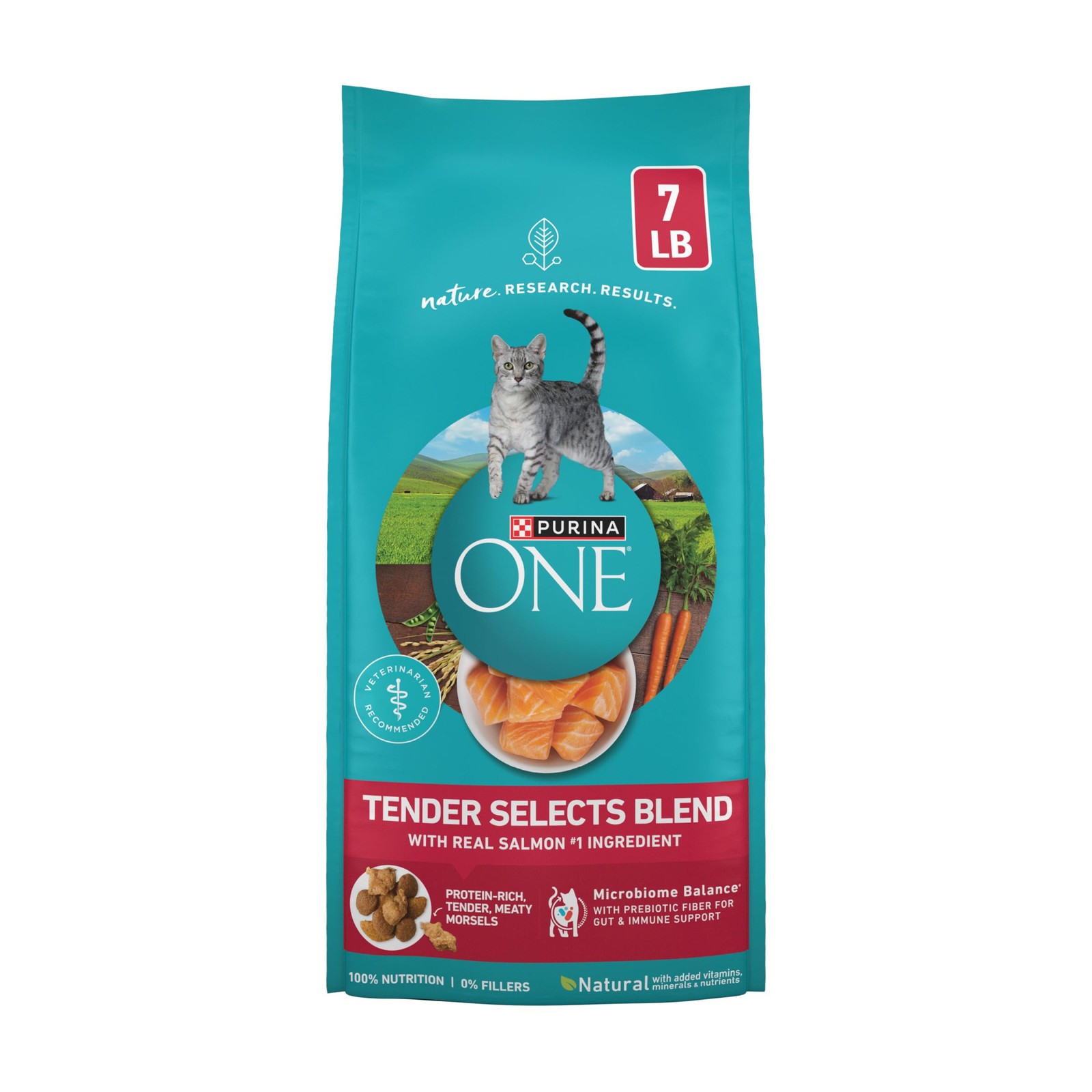 Natural Dry Cat Food Tender Selects Blend With Real Salmon 7 Pound Salmon & Rice