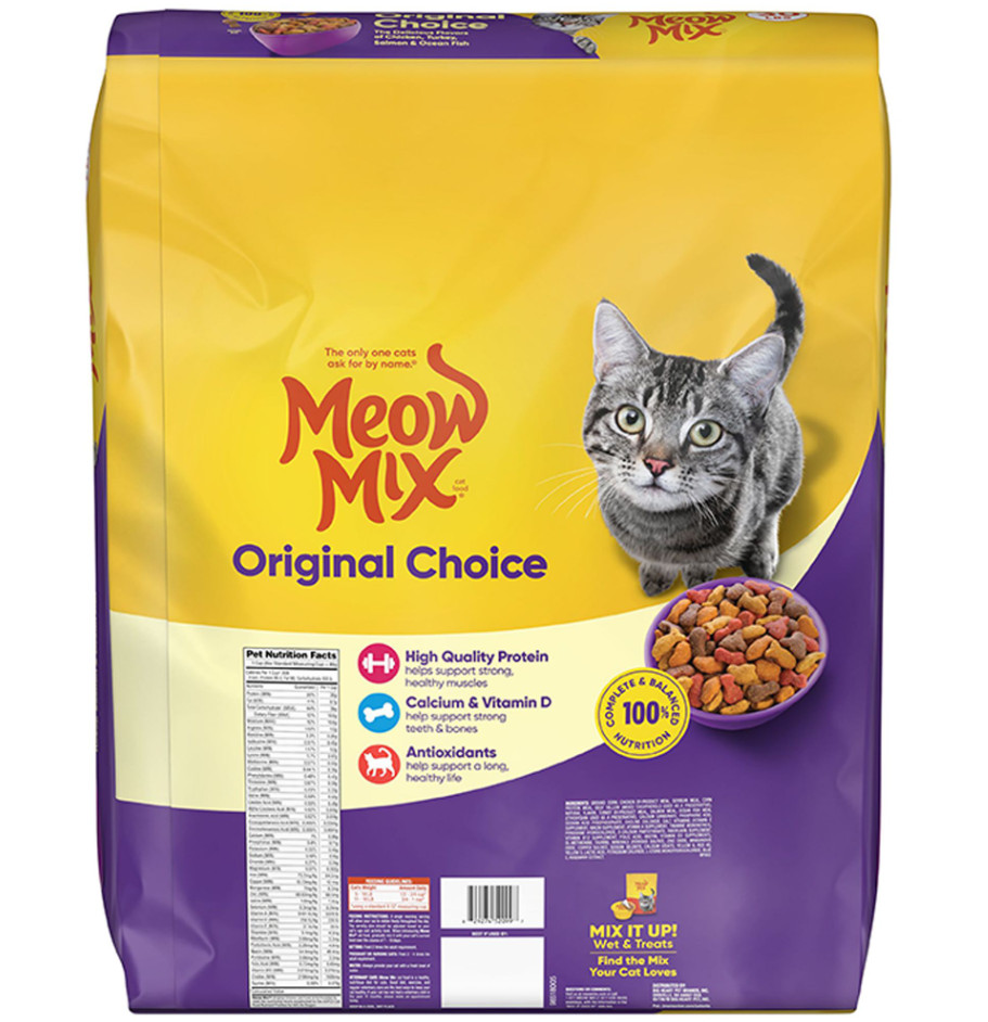 (2 pack) Meow Mix Original Choice Dry Cat Food, 30 lb. Bag
