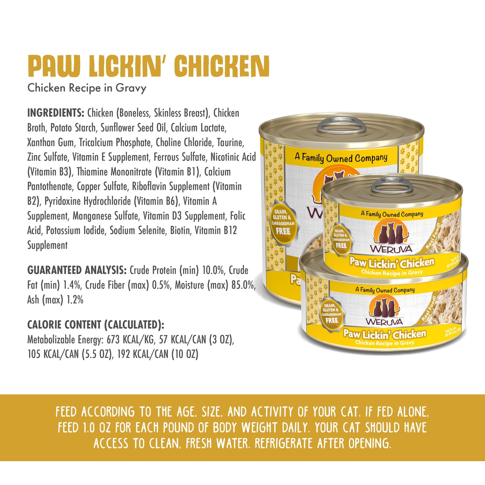 Classic Cat Food, Paw Lickin’ Chicken with Chicken Breast in Gravy, 3oz Can (…