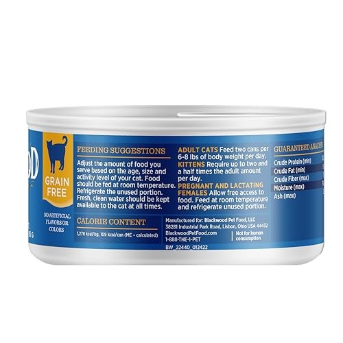 Blackwood Canned Cat Food [Grain Free Wet Cat Food for All Breeds and Life 12-Ct