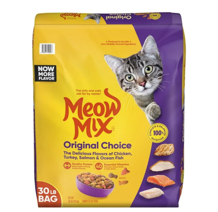 (3 pack) Meow Mix Original Choice Dry Cat Food, 30 lb