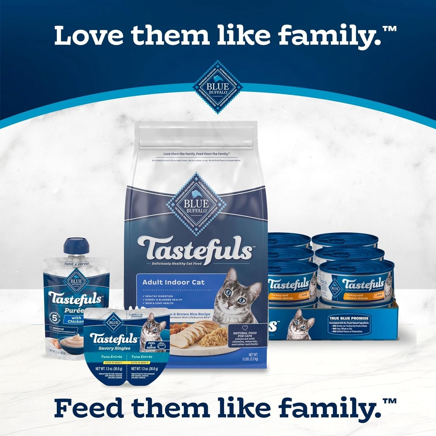 Tastefuls Natural Dry Food Adult Indoor Cats Chicken & Brown Rice Recipe 15-lb.