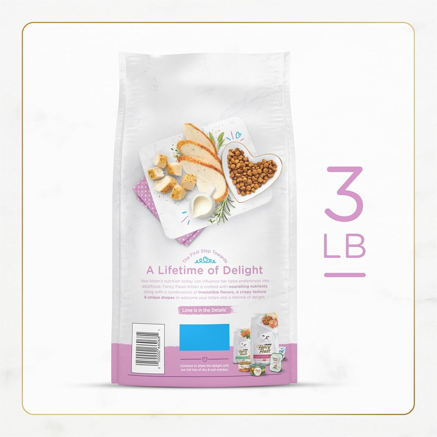 Delicious Chicken and Turkey Dry Food for Kittens – 3 lb. Balanced Nutrition