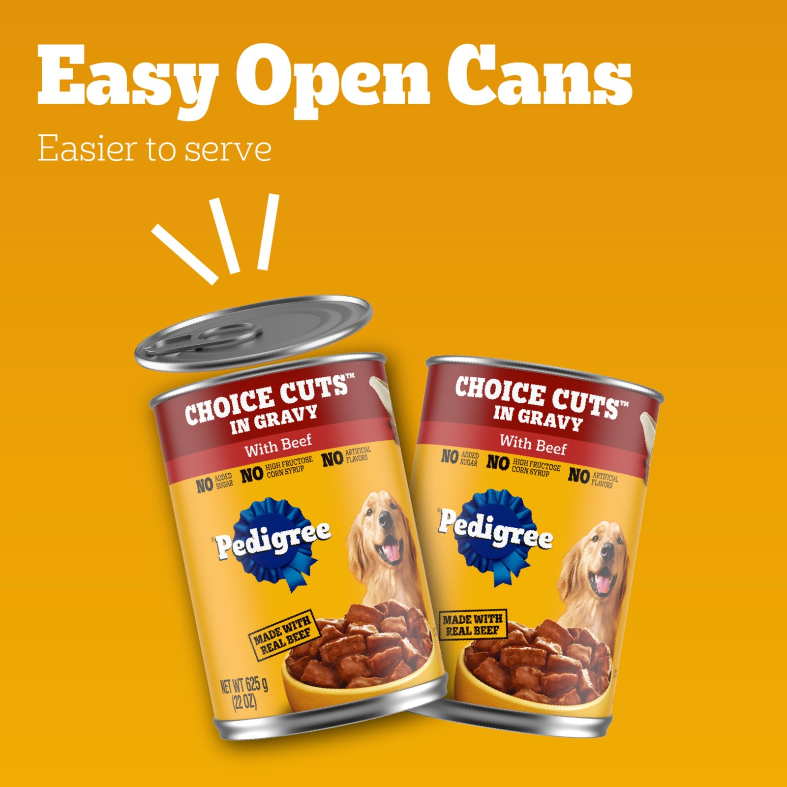 Pedigree Choice Cuts In Gravy Adult Canned Dog Food With Beef 22 oz 12 Count