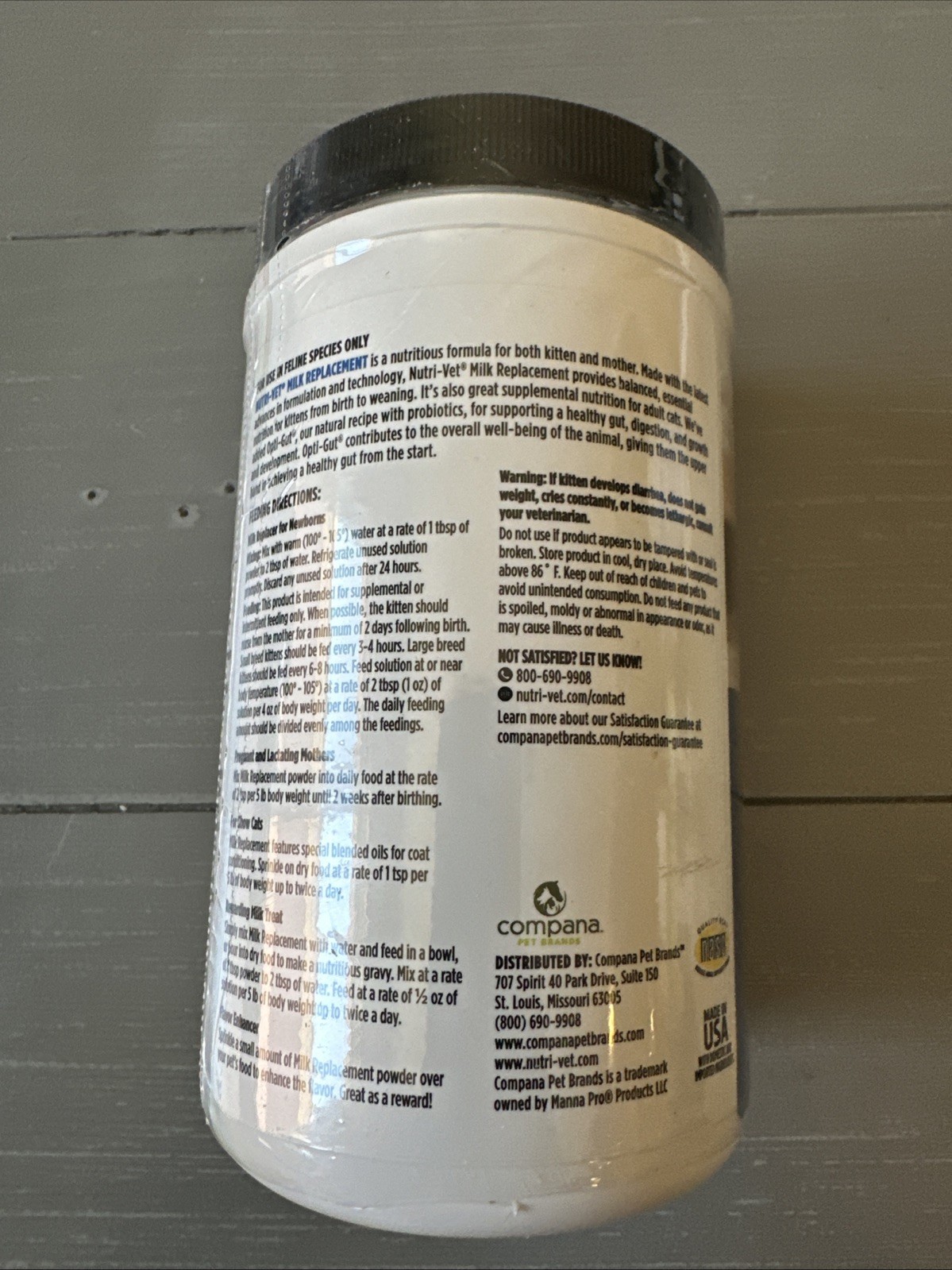 Nutri-Vet Milk Replacement For Kittens 12 Oz Probiotics Formula 3/27