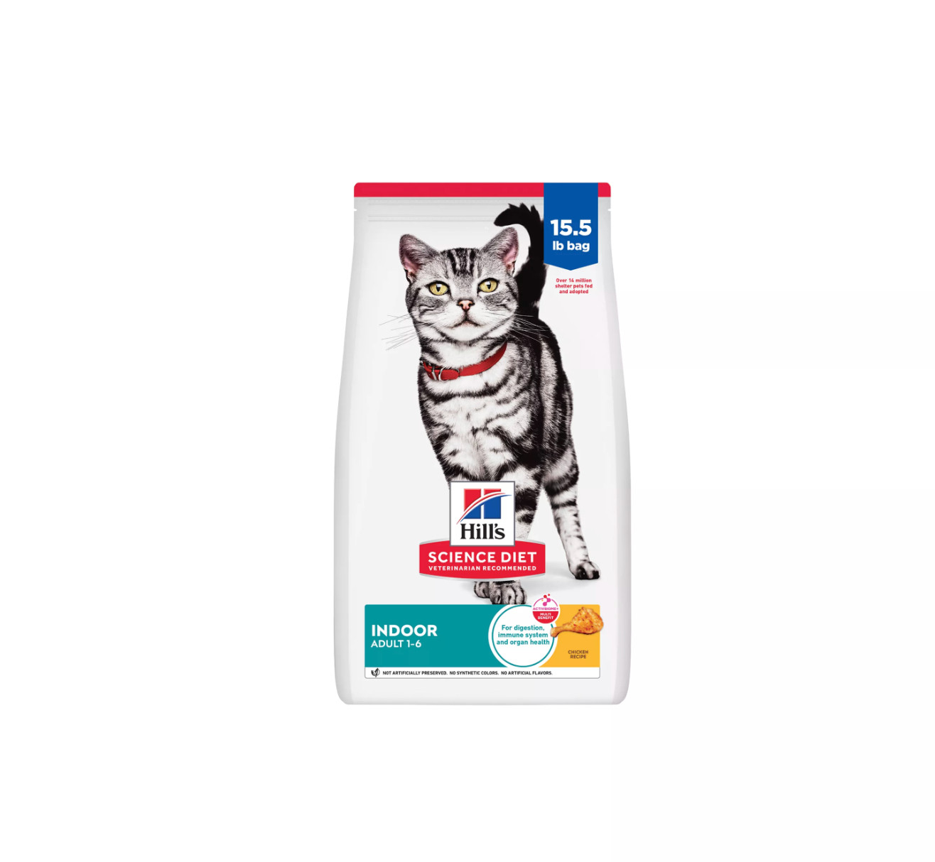 Hill’s Science Diet Adult Indoor Chicken Recipe Dry Cat Food, 15.5 lbs.