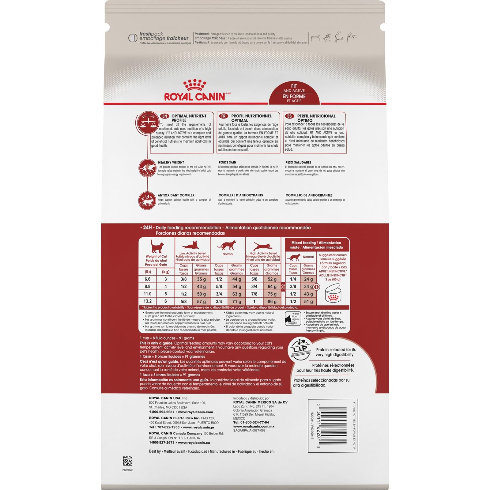 Royal Canin Feline Health Nutrition Fit And Active Adult 3 Pound (Pack of 1)
