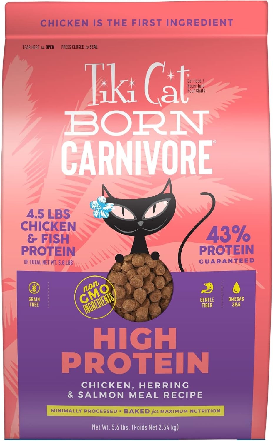 Tiki Cat Born Carnivore High 89.6 Fl Oz (Pack of 1), Red – Chicken & Herring