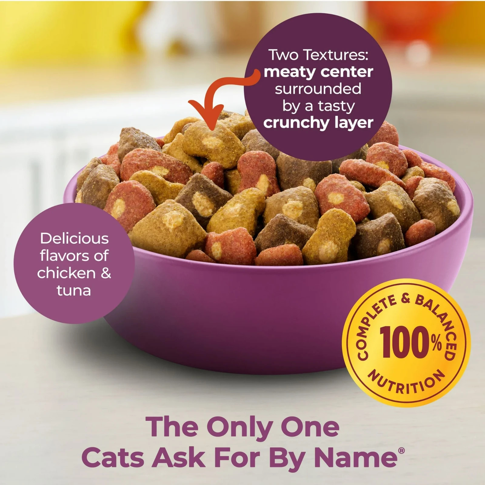(2 Pack) Meow Mix Tender Centers Dry Cat Food Chicken & Tuna 14.2 lb Bags 28.4lb