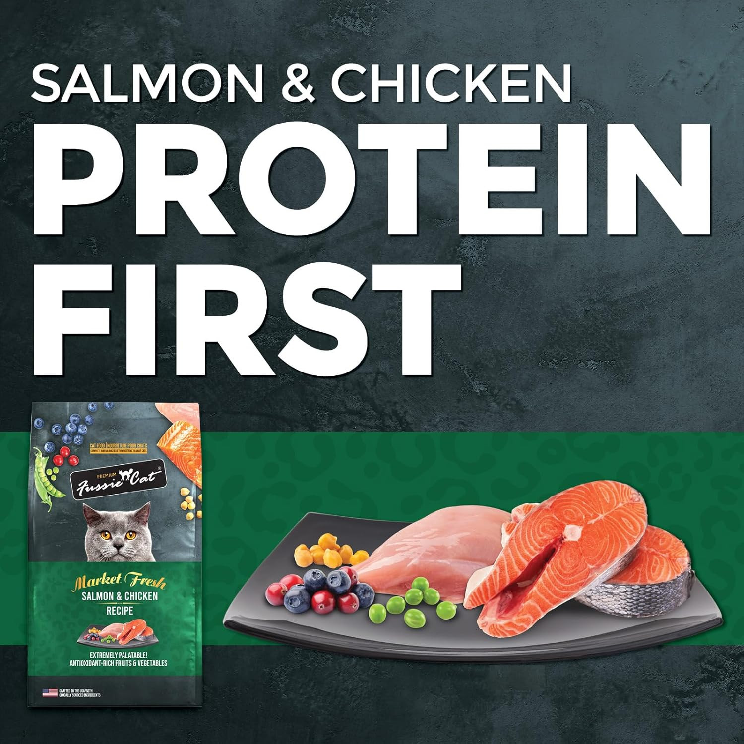 Market Fresh Salmon & Chicken Recipe, Dry Cat Food, 10Lb Bag
