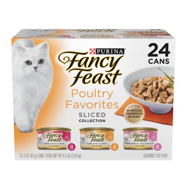Poultry Favorites Variety Pack Liver,Chicke ;Turkey Flavor Gravy Wet Cat Food