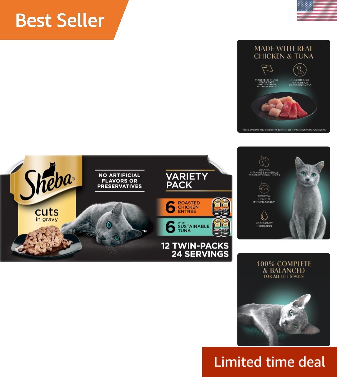 Perfect Portions Wet Cat Food Cuts in Gravy, Cat Food Wet Recipe, Sustainable…