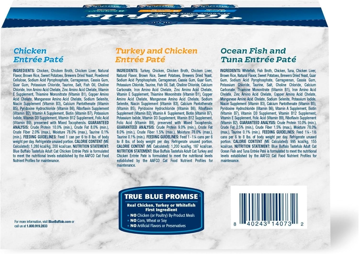 24 Count 8 of Each Wet Cat Food Natural Ingredients Chicken Turkey & Chicken