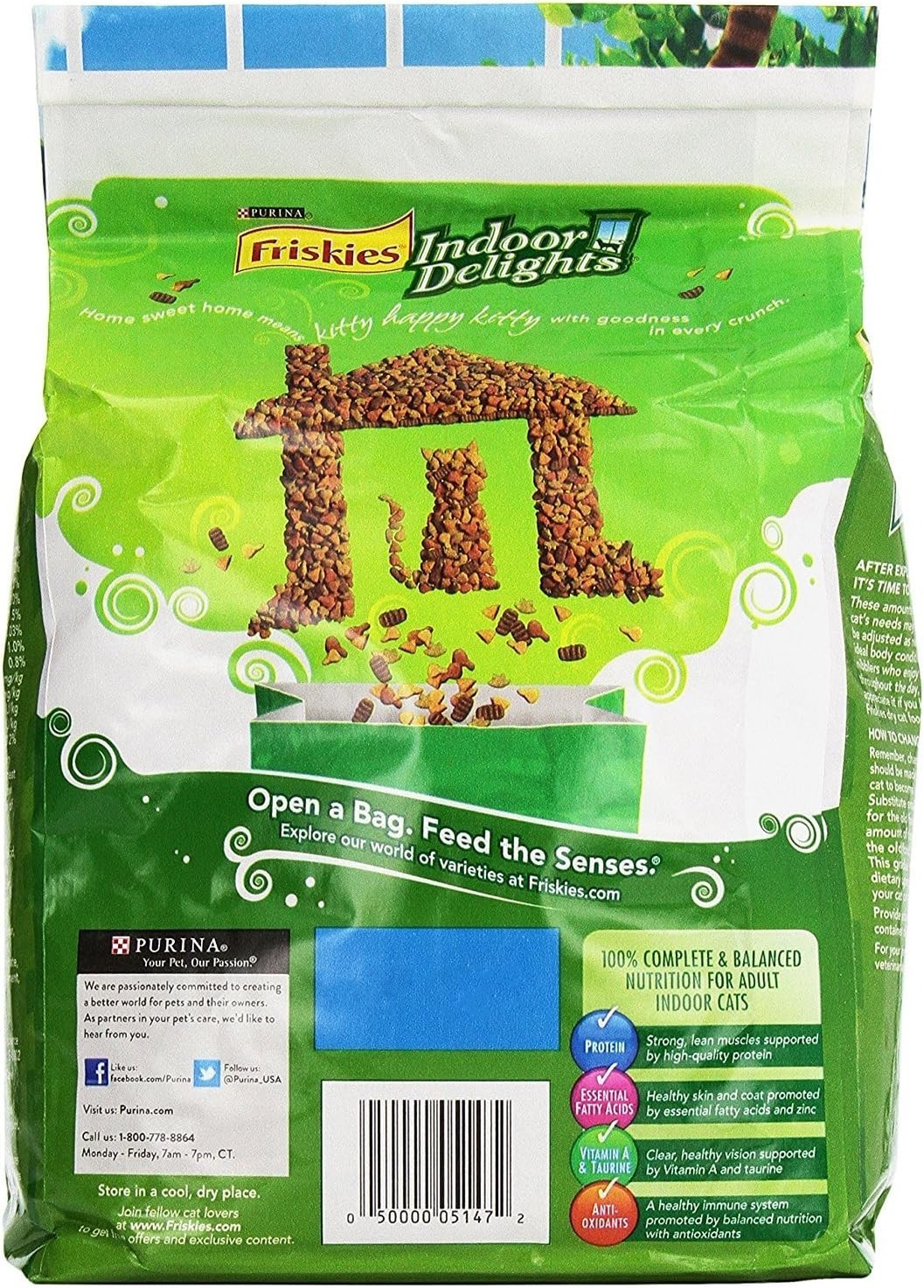 Delicious Dry Cat Food for All Life Stages – 3.15Lb Bag with Hairball Control