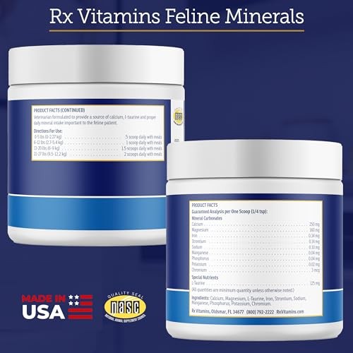 Rx Vitamins Feline Minerals – Taurine Cat Supplement