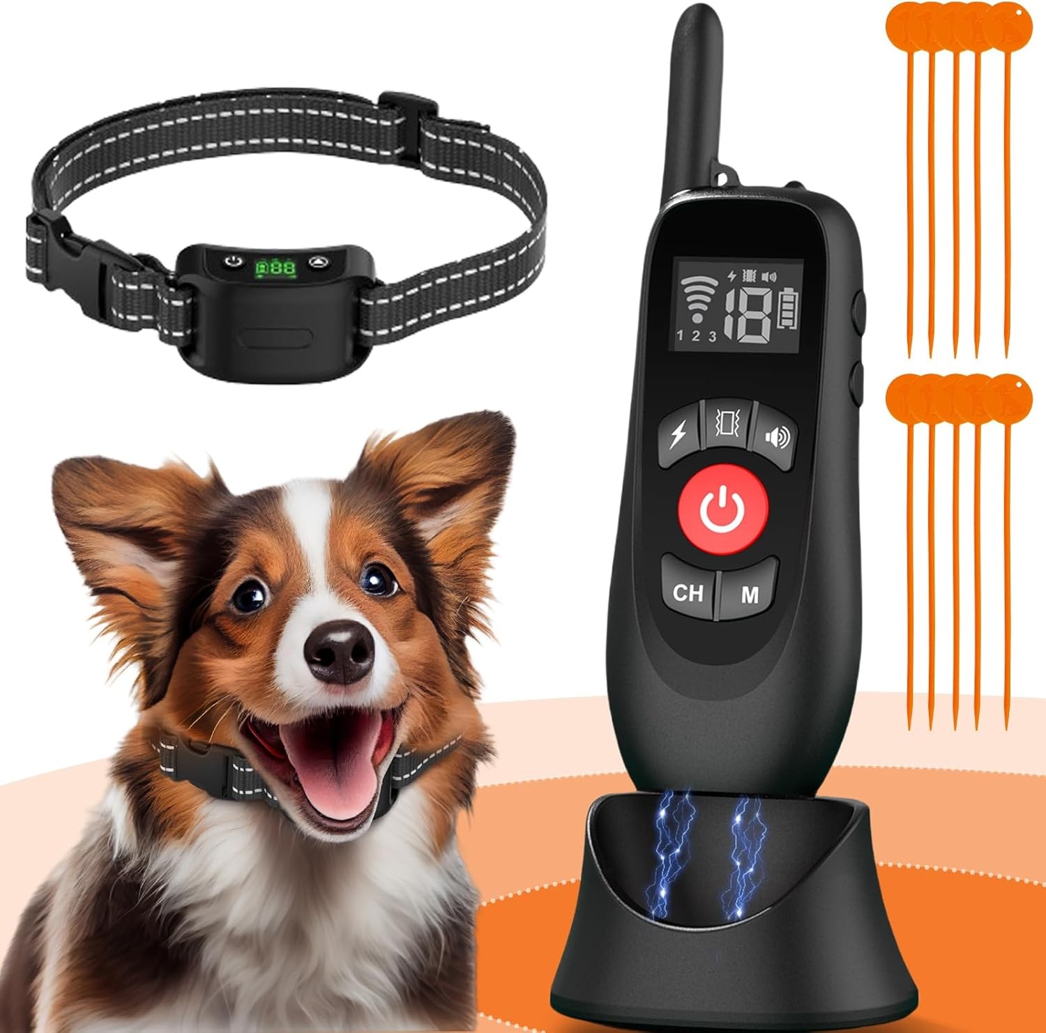 Wireless Dog Fence Collar, Electric Dog Fence & Remote Training Collar, Magnetic