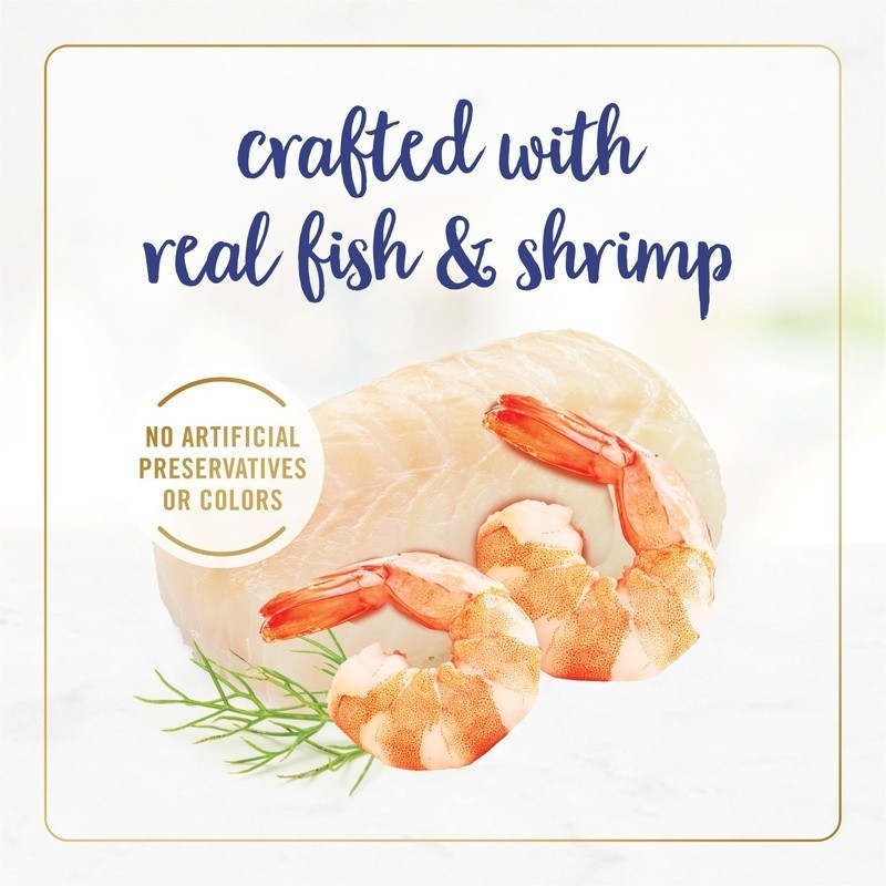 High Protein Flaked Fish Shrimp Feast Wet Cat Food Gourmet Nutrition All Breeds