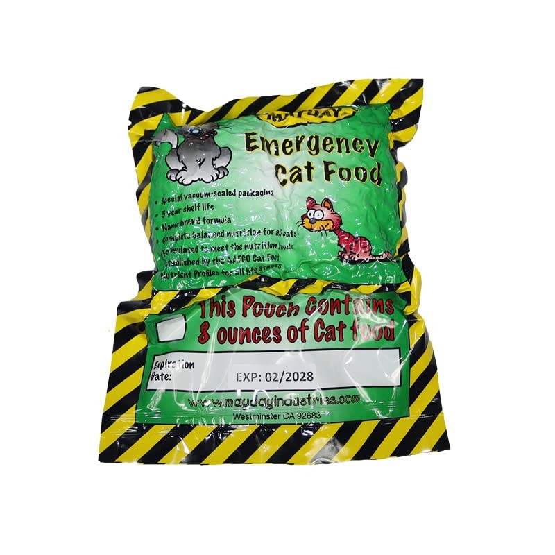 Pet Evac Pak MayDay Emergency Cat Food Ration – 5 Year 8 Ounce (Pack of 1)