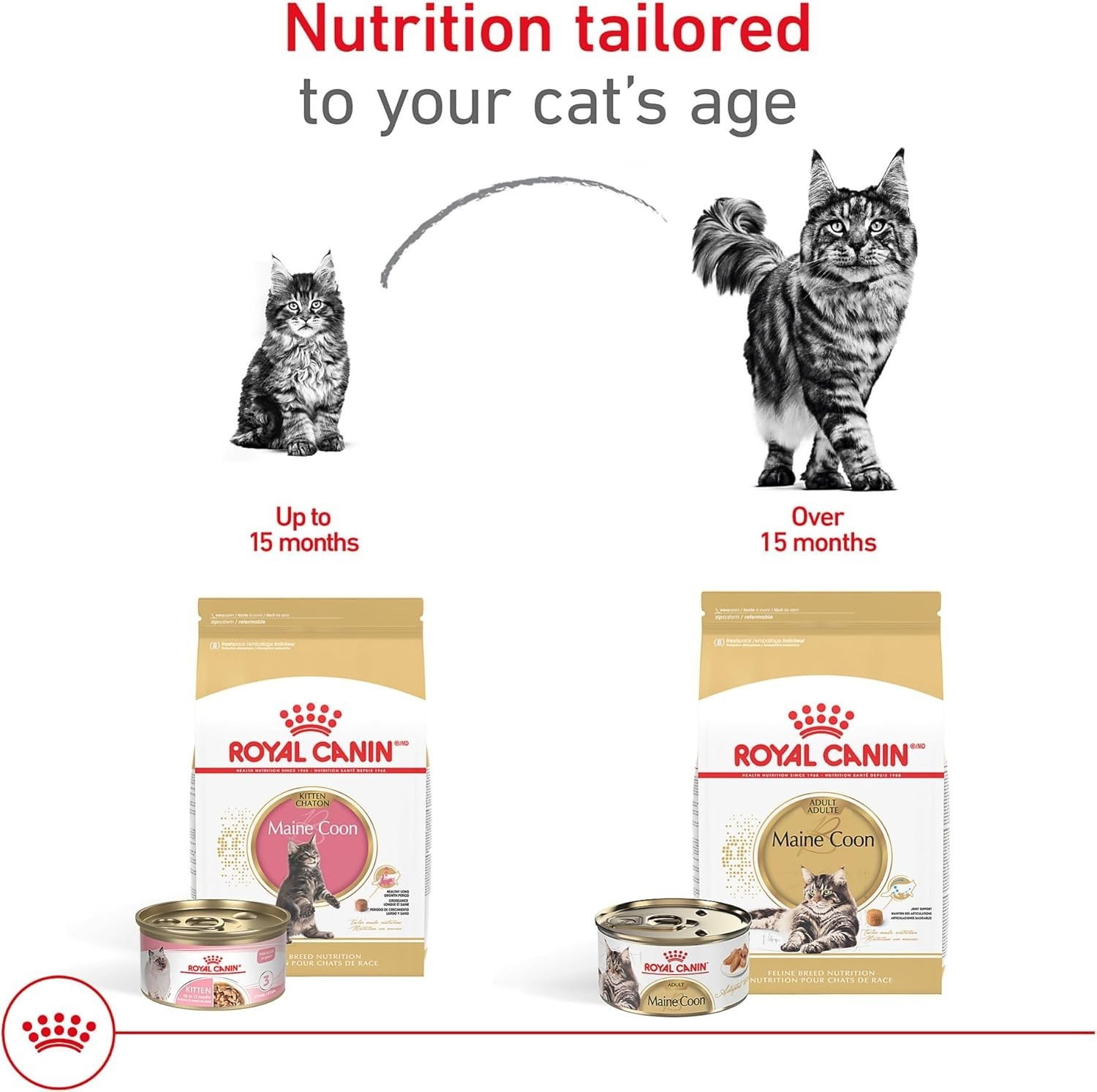 Feline Breed Nutrition Maine Coon Adult Dry Cat Food, 6 lb Bag