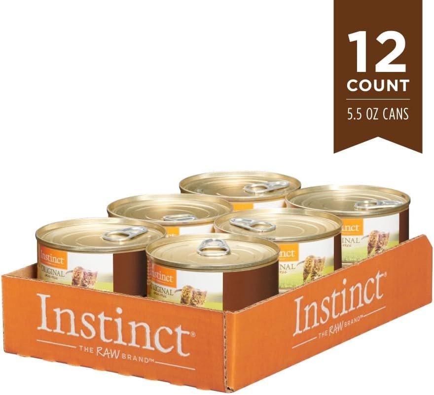 High Protein Grain-Free Wet Cat Food with Real Rabbit – 12 Cans, 5.5 oz Each