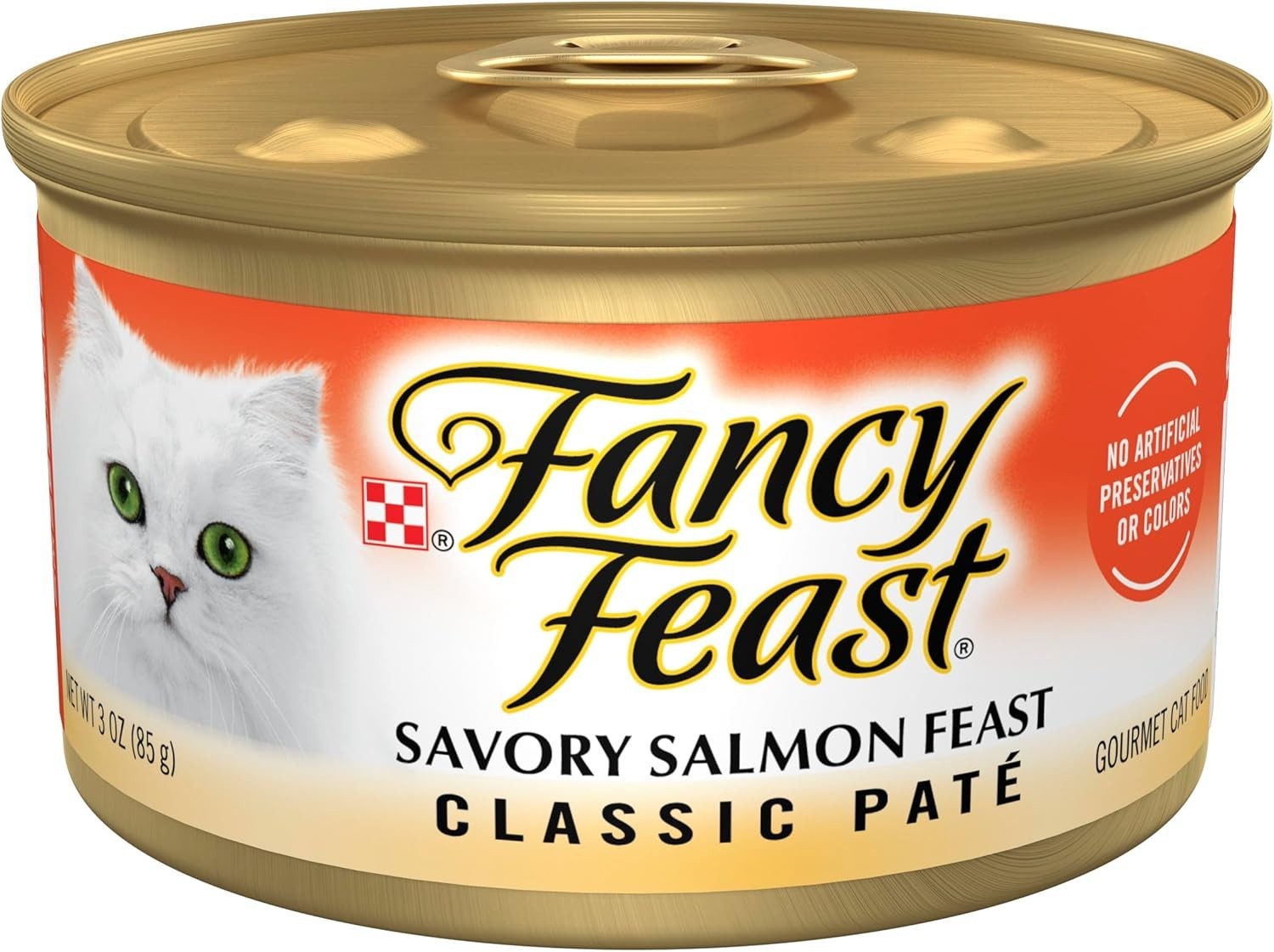 Purina Gourmet Salmon Feast Wet Cat Food Pate – 24 x 3 oz. Cans – Grain-Free