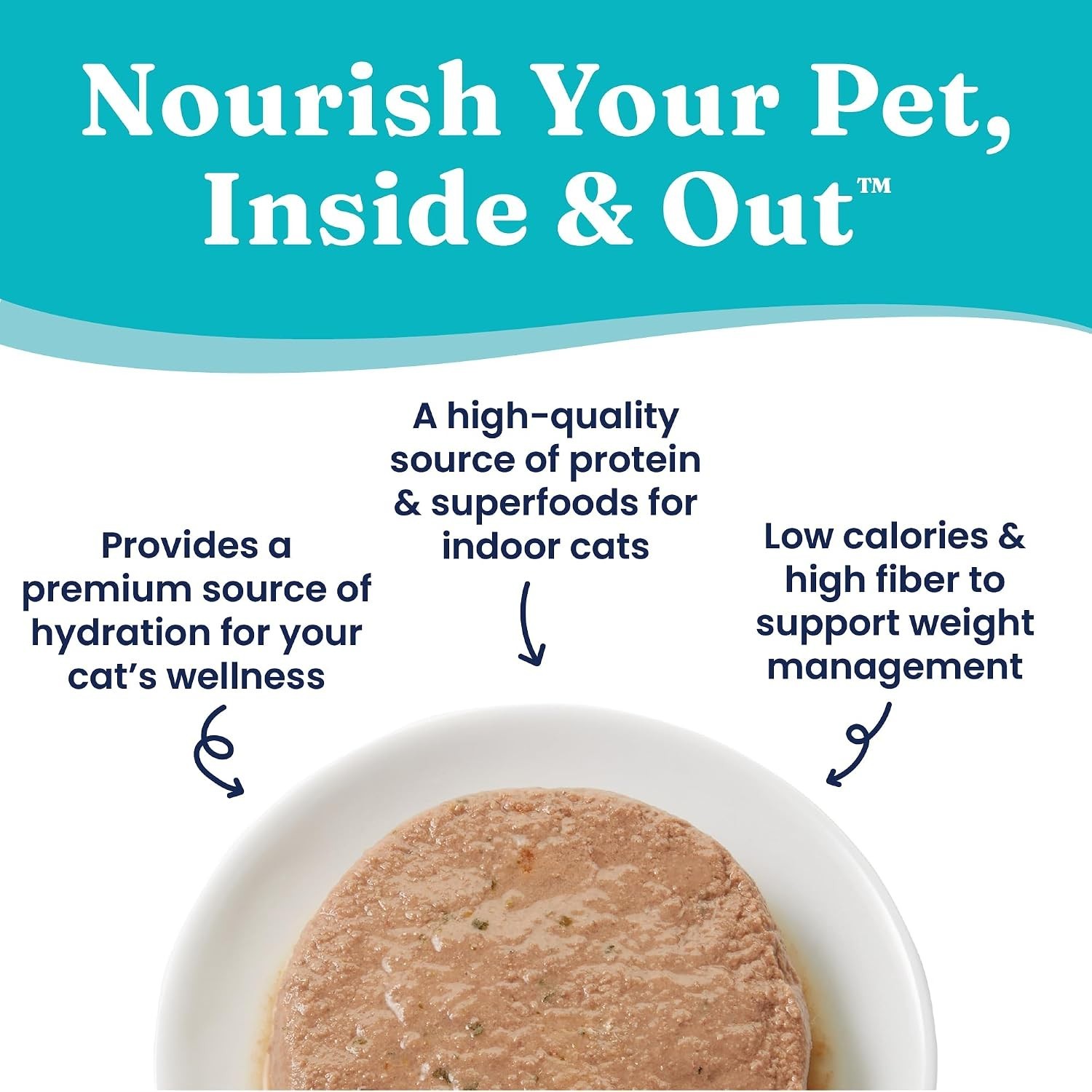 3 Count Chicken Pate Canned Cat Food – Grain Free, Supports Sensitive Stomach