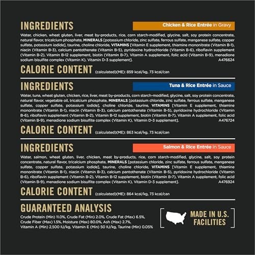 Weight Management Wet Cat Food Variety Pack in Gravy – 24 x 3oz Cans