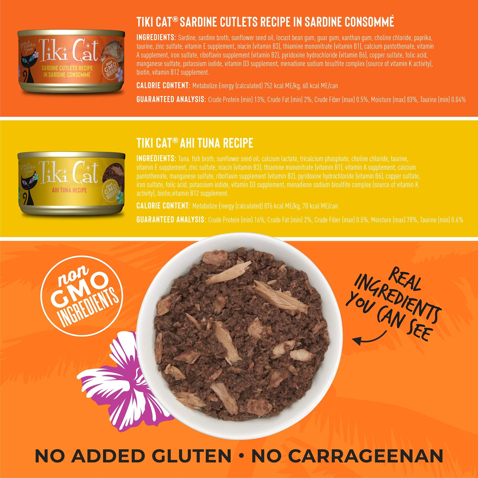 Tiki Cat Grill Grain Free Wet Cat Food 2.8 Ounce Pack of 12 High Protein