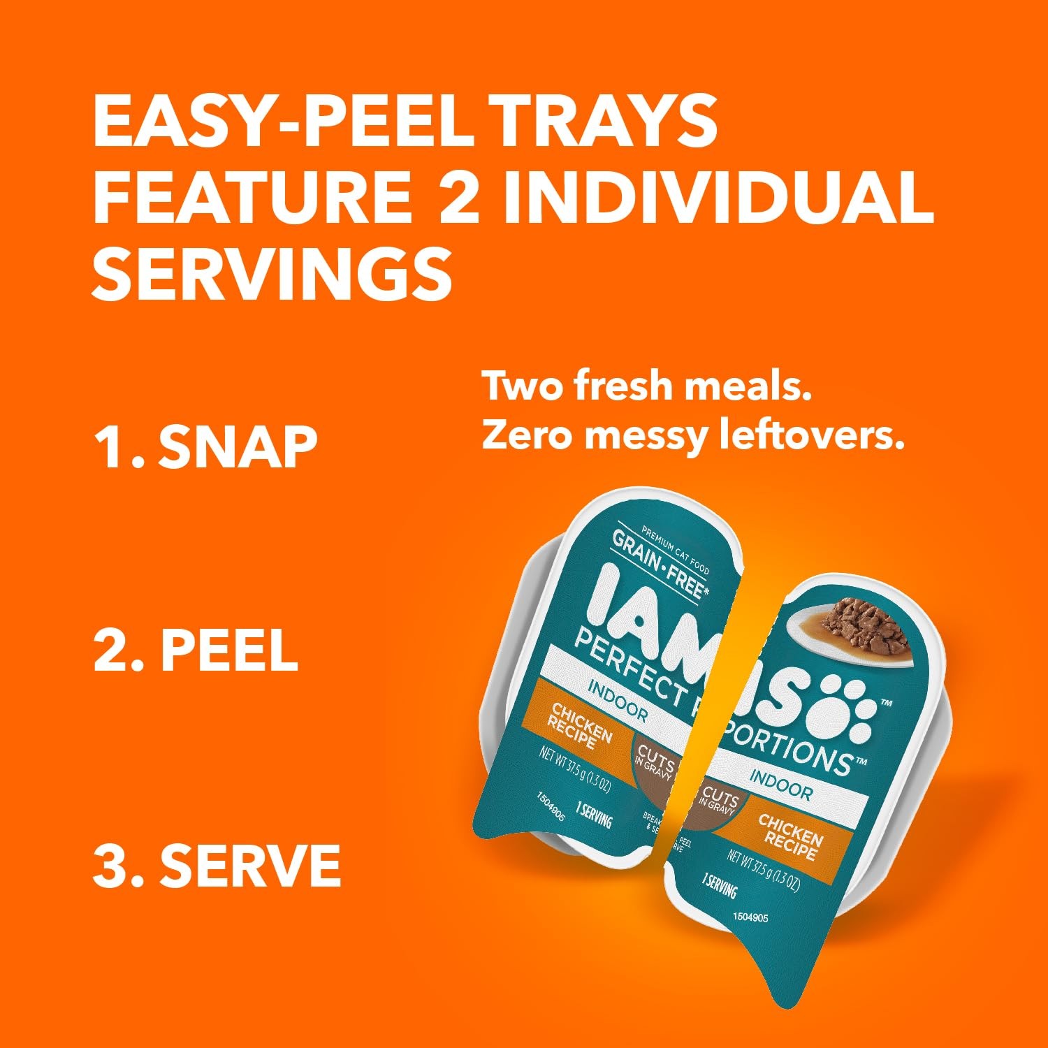 IAMS Perfect Portions Indoor Adult Wet Cat Food 24 Count (Pack of 1), Chicken