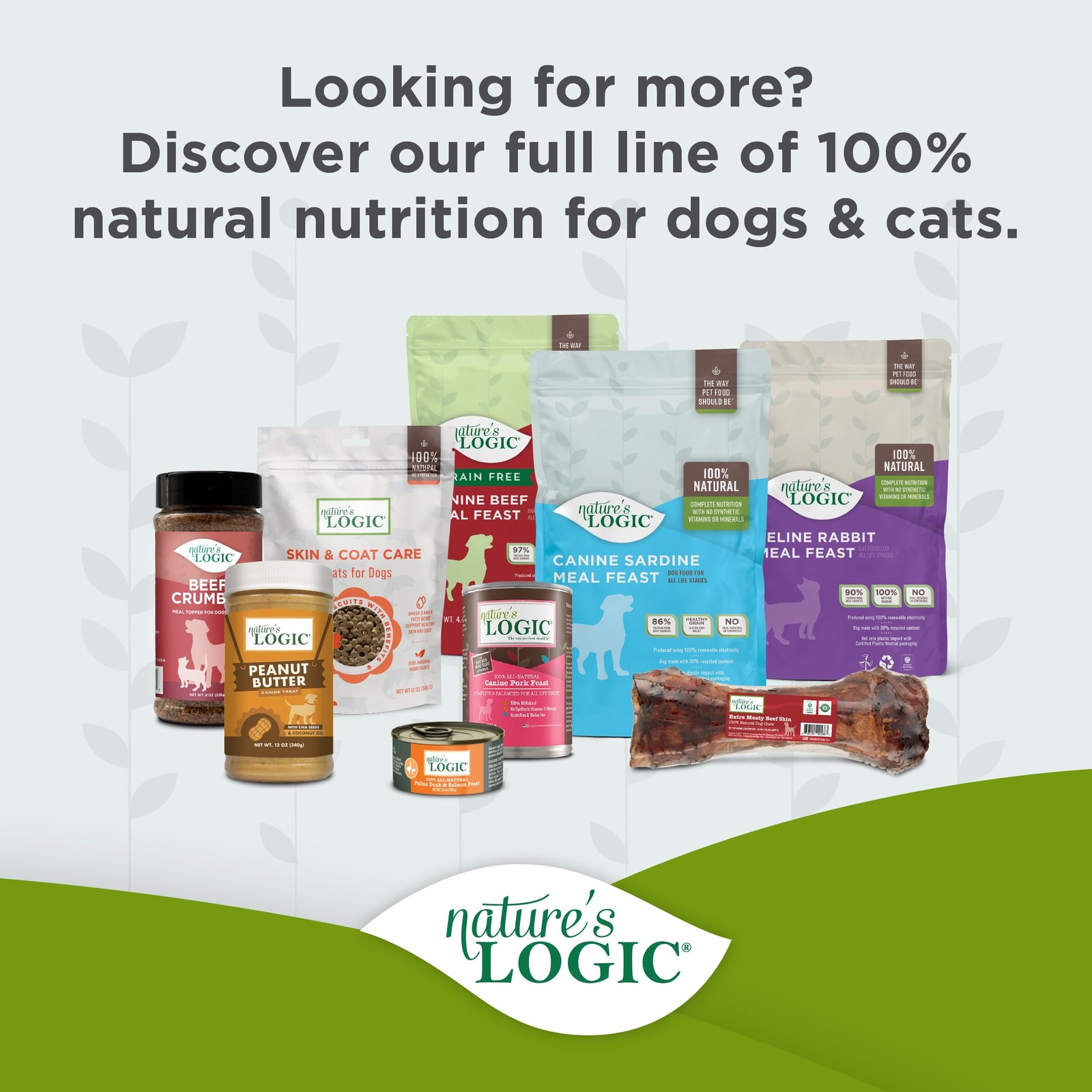 Nature’s Logic Feline Chicken Meal Feast Cat Food – High-Protein Dry Food 3.3lb