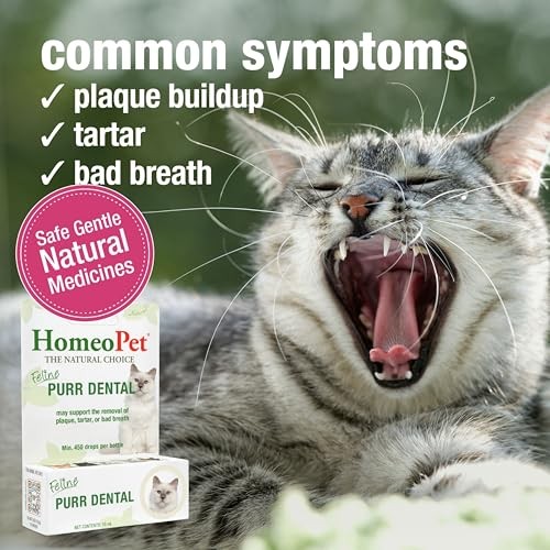 HomeoPet Feline Purr Dental Cat Teeth & Gum Care 15ml
